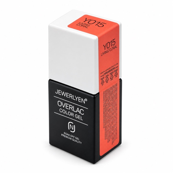 OVERLAC Gél Lakk YO15 LIVING CORAL- 15ml